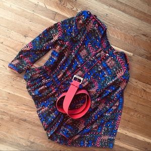 Abstract print vintage dress